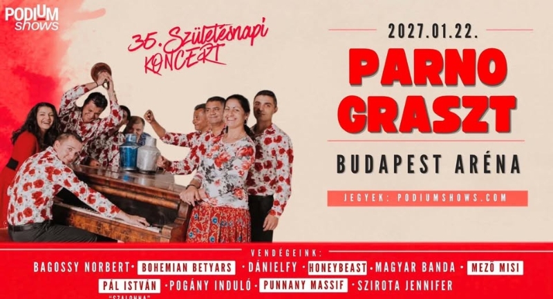 Az Arénában ünnepli megalakulásának harmincötödik jubileumát a Parno Graszt