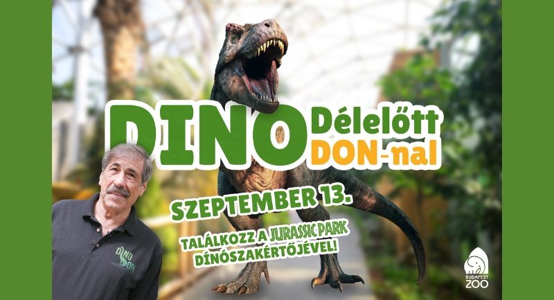 Dínó délelőtt lesz vasárnap a budapesti állatkertben