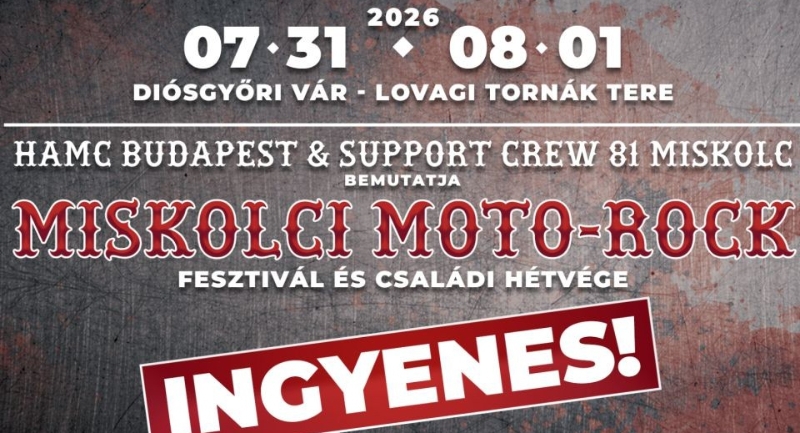 Ingyenes rockfesztivált tartanak a hétvégén Miskolcon